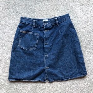 Calvin Klein denim skirt.